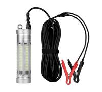 Luz de pesca submarina superbrillante de 150W y 20900 lúmenes, IP68, sumergible, para pesca nocturna, señuelo para atraer cebos, ideal para barco, kayak y muelle (Luz Verde)