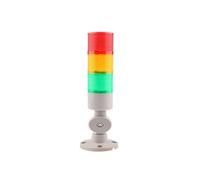 Luz de pila industrial multicapa, torre de señal LED de 3 capas, maquinaria de alarma, luz de seguridad de precaución con base giratoria(PURPLE)