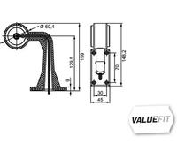 Luz de posición lateral izquierda 2XS 357 005-031 HELLA