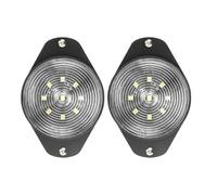 Luz de posición lateral LED redonda Baceyong, luz de posición de liberación lateral, adecuada para automóviles, furgonetas, camiones y remolques de 12-24 V