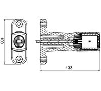 Hella Luz de gálibo 2XS 011 768-011 LED 24V EasyConn 90 Cable 500mm Montaje lateral