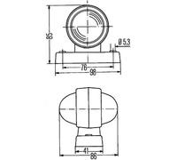 Luz de posición lateral Montaje lateral ext. Blanco leche 2XS 955 031-001 HELLA