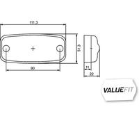 HELLA Luz de posiciÃ³n lateral (Ref: 2PS 357 008-001)