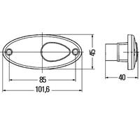 Luz de posición trasera Accesorio delantero Montaje 2PF 964 295-021 HELLA