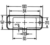 Luz de posición trasera delante Montaje 2PF 009 514-011 HELLA