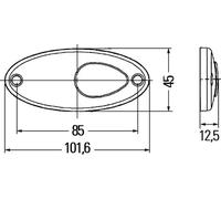 Luz de posición trasera delante montaje exterior 2PG 964 295-111 HELLA