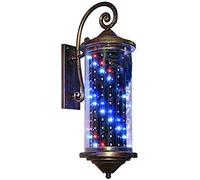 Luz de poste de barbero, luz de poste de barbero LED de 70 cm/28 pulgadas, letreros de peluquería retro iluminados, cilindro de plástico duro acrílico, lámpara de pared impermeable para ahorrar energí