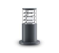 Luz De Poste Pequeña E27 IP54 H: 25 Cm Gris Luz De Camino Exterior Lámpara Base