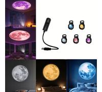 Luz de proyección con de luna, con 5 opciones de color de luna, para crear una atmósfera de cielo estrellado. También es un dispositivo USB portátil giratorio 360° y un regalo para .