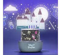Luz de proyección Harry Potter - Producto oficial, lámpara de ambiente Hogwarts & Quidditch con escenas intercambiables, lámpara nocturna para pared y techo, funciona con USB o baterías