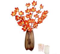 Luz de rama LED, luces de hadas de ramas de arce de orquídea para decoración de dormitorio, decoración del hogar de Acción de Gracias, luz que funciona con pilas (B)