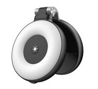 Luz de relleno de aleación para fotografía, triple color, estructura plegable, batería de 500 mAh para creadores de contenido, iluminación de estudio de aleación