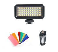 Luz de relleno de buceo para cámara subacuática de 2500 mAh, potente LED sellado, ajustable, carga segura