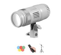 Luz de relleno de enfoque ajustable con temperatura de color de 3500 K-6500 K y ángulo de haz de 10 a 50 grados para transmisión en vivo, estudio de fotografía, grabación de video (Y3)