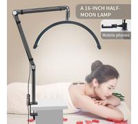 Luz de relleno LED Andoer HD-M3X Pro de 16 pulgadas con efecto media luna, regulable entre 3000 y 6000