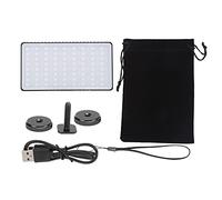 Luz de Relleno LED Q1, Portátil Negra, 4000mAh - 10W Potencia, 12 Modos de Escena RGB, Ideal para Fotografía y Video