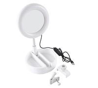 Luz de relleno para móvil, anillo de lámpara profesional, anillo para teléfono, soporte para transmisión web con espejo de tocador, soporte para