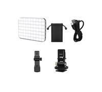 Luz de Relleno Portátil para Selfis, 60 LED, 3 Modos de Iluminación, para Grabar Videos, Fotos, Maquillaje y Reuniones, Color Negro.