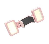 Luz de relleno recargable giratoria de 360° con 3 temperaturas de color ajustables, 5 niveles de brillo para cámara de bolsillo, 3 luces