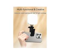 Luz de Relleno Regulable de 3 Colores con Clip, Universal para Smartphones, Perfecta para Fotografía, Maquillaje, Estética y para el Modo Live
