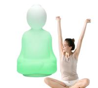 Luz de respiración: herramienta de atención plena de 3 modos de respiración de colores, lámpara de meditación de relajación, luz nocturna de respiración, luz de meditación de paz interior, ralentiza