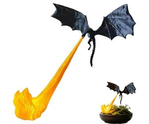 Luz de rincón de estantería de dragón, impresión 3D, decoración de estante de fantasía que respira fuego, diseño de dragón volador, llama roja o azul, opciones grandes y pequeñas, regalo para amantes