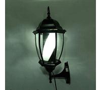 Luz de salón de poste de barbero, luz LED moderna de poste de barbero de 49 cm, letrero de poste de barbería al aire libre, tiras giratorias iluminantes rojas, blancas y azules, impermeable, ahorra en