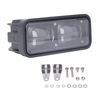 Luz de Seguridad LED para Montacargas, Doble Lente, Alta Brillo, DC12V, 30W, Color 6000K - Cuerpo de Aluminio Fundido, Fácil Instalación, Seguridad en Operaciones Industriales (Azul)