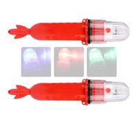 Luz de seguridad marina LED de 3 V de alta eficiencia que atrae a los peces luz intermitente para la seguridad al navegar y atrapar la pesca red de pesca accesorios luz