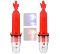 Luz de seguridad marina LED de 3 V de alta eficiencia que atrae a los peces luz intermitente para la seguridad al navegar y atrapar la pesca red de pesca accesorios luz