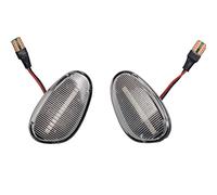 Luz De SeñAl Auto Compatible con Alfa para Romeo 145 146 155 para Gtv para Spider 1992-2003 Lámpara Repetidora Indicador De Luz De Señal De Giro De Marcador Lateral Dinámico De Coche(2)