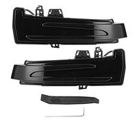 Luz de señal de dinámica de ala lateral LED Indicador de espejo retrovisor que fluye Luz reflectora intermitente Lámpara ahumada Se adapta a C/E/S/CLA/GLA/CLS CLASE W176 W204