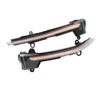 Luz de señal de giro de la lente del espejo retrovisor ajuste Seat Ateca 2016-2019 Cupra Ateca/Seta Tarraco 2018 2019 (Amarillo-Transparente)