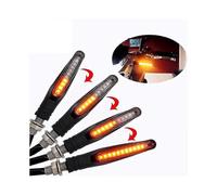 Luz de señal de giro universal para motocicleta, 12 V, impermeable, intermitente, luces traseras, accesorios