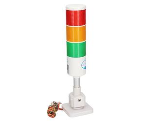 Luz de Señal Industrial, 12V / 24V Columna de 3 Capas LED Torre de Señal Luz de Pila con Zumbador, Luz de Advertencia Industrial de Seguridad Constante e Intermitente Luz de Andon (12V)