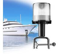 Luz de Señal Navegación LED Marina, Herramientas de Accesorios para Yates con Fuente de Luz Solar, Diseño A Prueba De Agua IP65, Fácil De Instalar para Varilla Dentro de 6cm (Color : White)