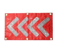 Luz de señalización Luminosa magnética LED Solar para tráfico, 46 * 84 cm, luz de señalización Luminosa LED Reflectante con Flechas de Advertencia para tráfico (B, USB)