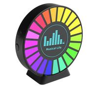 Luz de sensor de vibración y ruido activada por voz HD 2K para investigación paranormal y grabación EVP - Luz de ambiente RGB con 8 modos de velocidad, (C)