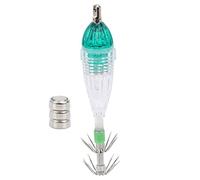 Luz de señuelo Pesca (luz Verde) ,luz de señuelo Pesca LED Luz señuelo luz Verde en Forma de Calamar Luz señuelo subacuático con Gancho luz pesca calamar atrayente de pescado