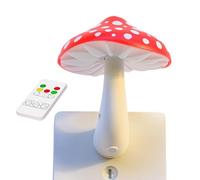 Luz de seta,Lámpara de Seta con Mando a Distancia para Niños,Luz Nocturna LED Enchufable De Pared Decorativa - para habitaciones infantiles, dormitorios, baños, cocinas, pasillos, interiores, decoraci