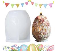 Luz de silicona en forma de huevo: molde versátil para luz, decoración de Pascua y hornear | Forma de silicona reutilizable para jalea, arte de yeso y decoraciones de miedo