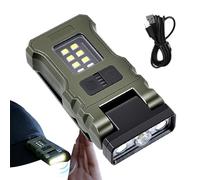 Luz de sombrero con clip, linterna LED con clip, linterna frontal para sombrero de camping, senderismo, correr, caminar, inspección al aire libre, construcción