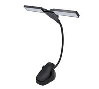 Luz de Soporte de Música Plegable Compacta, en 28 Lámparas de Libro LED Brazo Flexible, 3 Niveles de Brillo, Lámpara de Operación de Batería o Batería para Piano, Guitarra,