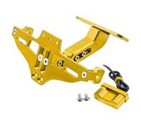 Luz De Soporte para Matrícula para Z750 para Z750S para Z750R 2007 2008 2009 2010-2012 Kit Eliminador Guardabarros Limpio Trasero Motocicleta Soportes de matrículas para Moto(Yellow)