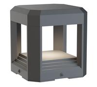 Luz De Suelo LED Exterior H: 15 Cm Gris IP65 3000 K Cálido Luz De Camino Jardín
