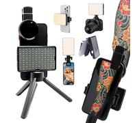 Luz de Tatuaje con 120 Cuentas LED y Lente de Filtro CPL de 52 mm, Suministros de Equipo de Tatuaje, TikTok, luz LED polarizada para grabación de Video, TikTok, Youtube, para teléfono, cámara