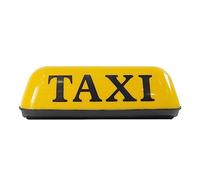 Luz de taxi for automóvil, DC 12V Estuche amarillo LED Magnético Señal de taxi Lámpara de luz súper brillante for techo de automóvil, Lámpara indicadora de exhibición de taxi Letrero superior for cond