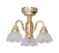 Luz de Techo de Casa de Muñecas, Lámpara de Techo Mini de Techo a Escala Muñeca a 1:12 a Escala Muñeca, Lámpara de Colgar en Miniatura de Casa con Batería