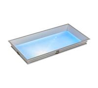 Luz de techo de cielo azul inteligente, clarabosía artificial interior de 72W con efecto de luz natural, temperatura de color ajustable, ritmos de luz diurna simulados, para sótanos, cocinas, dormitor