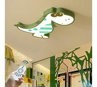 Luz de techo de dinosaurio LED Lámpara colgante de dormitorio de niño Lámpara de decoración interior moderna Lámpara de jardín de infantes Luz colgante regulable Sala de estar creativa Dormitorio